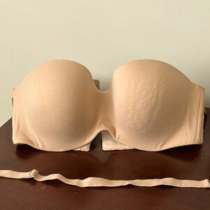 Victoria Secret Strapless Bra Nude with Strap